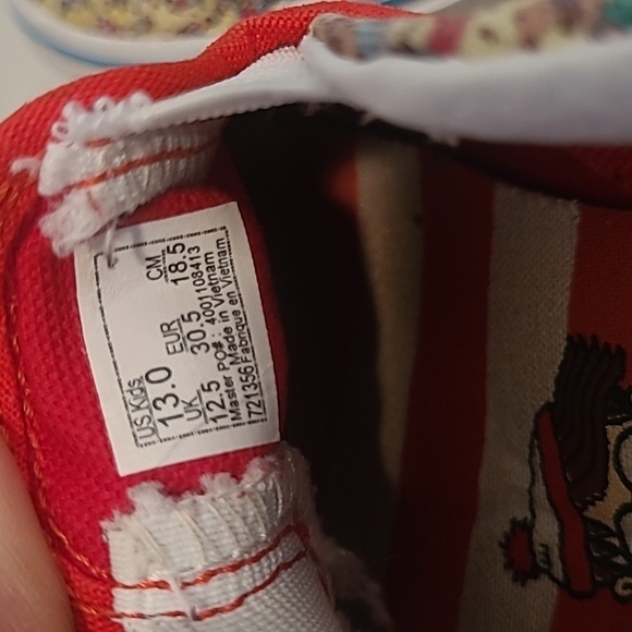 Vans Where's Waldo Kids 13 Multicolor Character Slip-On Skateboard Sneakers - Picture 9 of 10